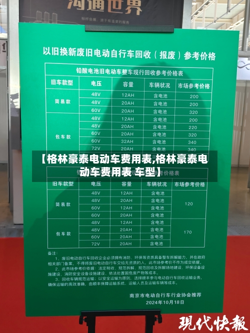 【格林豪泰电动车费用表,格林豪泰电动车费用表 车型】